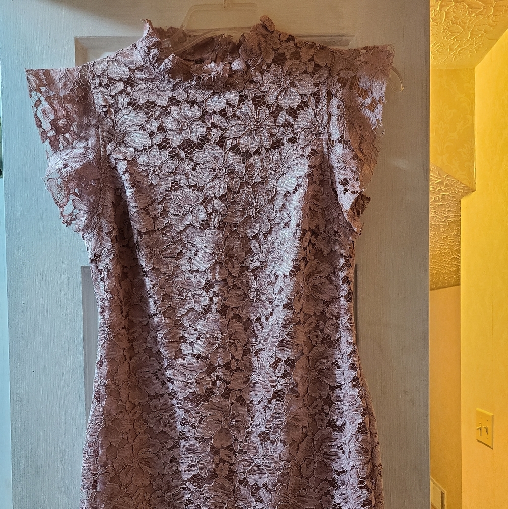 Sweetheart dusty rose dress
